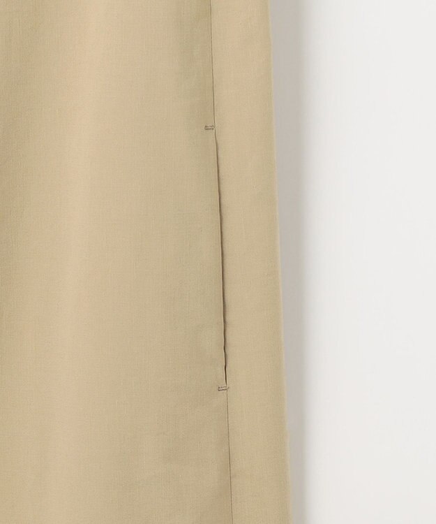 自由区 L 【洗える】テンセルリネンストレッチ ジレ ベージュ系