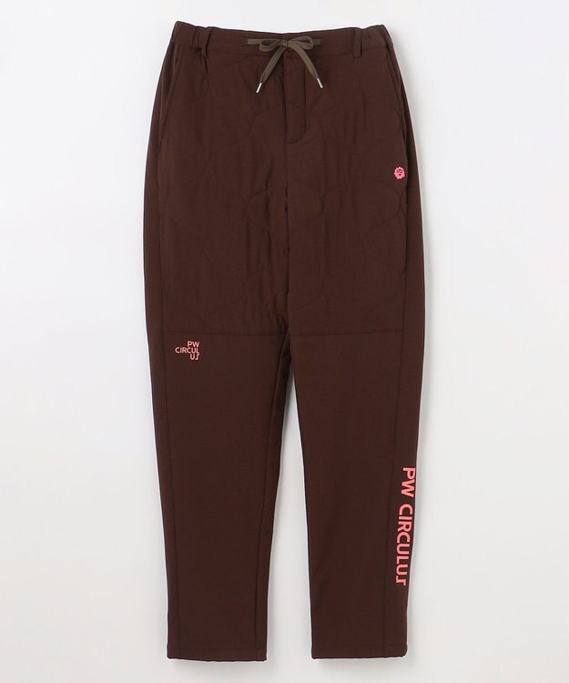 PW CIRCULUS 【撥水加工 / ストレッチ】【MEN】キルティング中綿パンツ ゴルフ ダークブラウン系