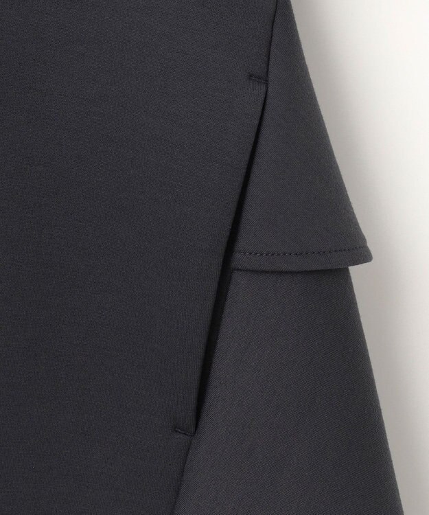 Feroux 【洗える】ダンボールフリル ジャケット グレー系