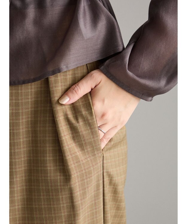 Te chichi ワイドスラックス(セットアップ可)《2025Autumn catalog vol.2 item》 ベージュ