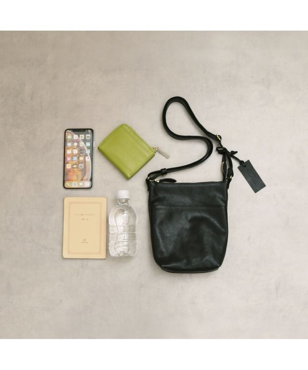 UNBILLION アトランタ ATLANTA / 牛革縦ミニショルダー ブラック