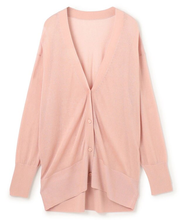 uncrave ラスターシアーニット ロングカーディガン ピンク