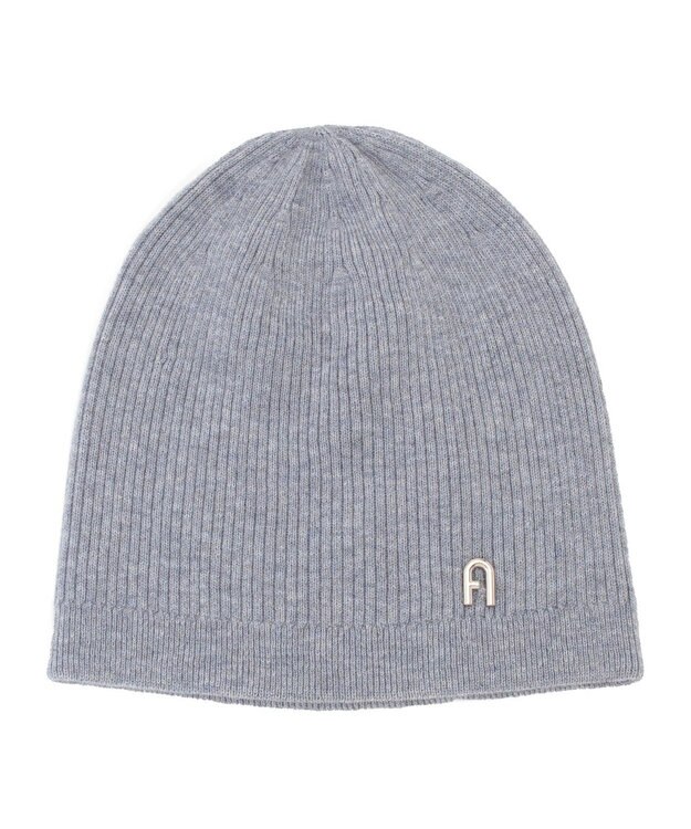 MOONBAT 【WEB限定】FURLA(フルラ)アーチロゴ付き ニット帽 帽子 UVカット 手洗いOK グレー