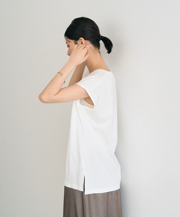 YECCA VECCA フォトプリントノースリーブTee Off White