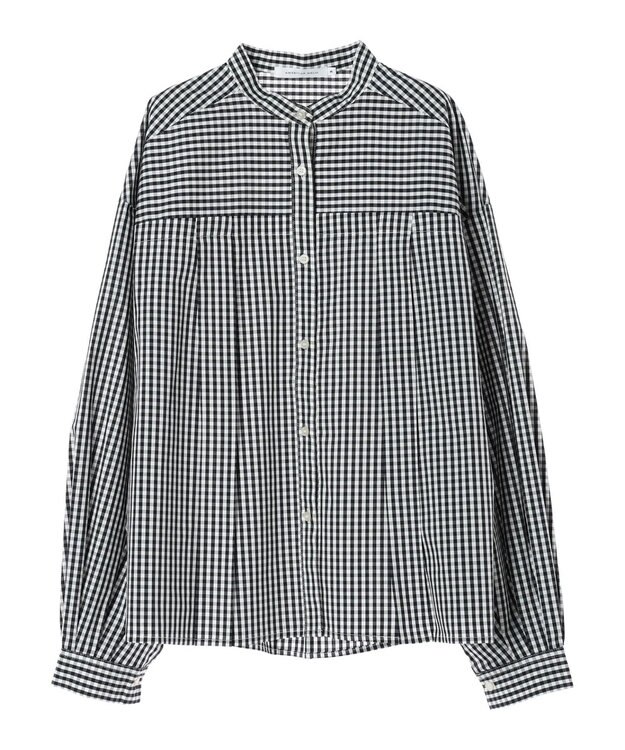 AMERICAN HOLIC イージーケア切替タックワイドシャツ Gingham Check