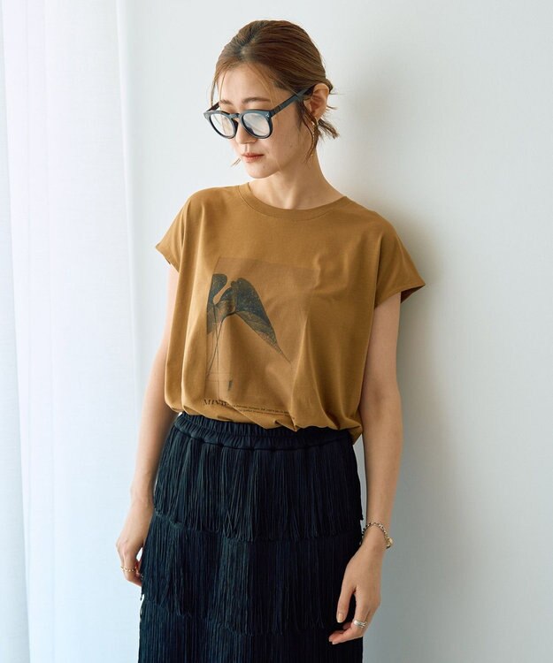 YECCA VECCA フォトプリントノースリーブTee Off White