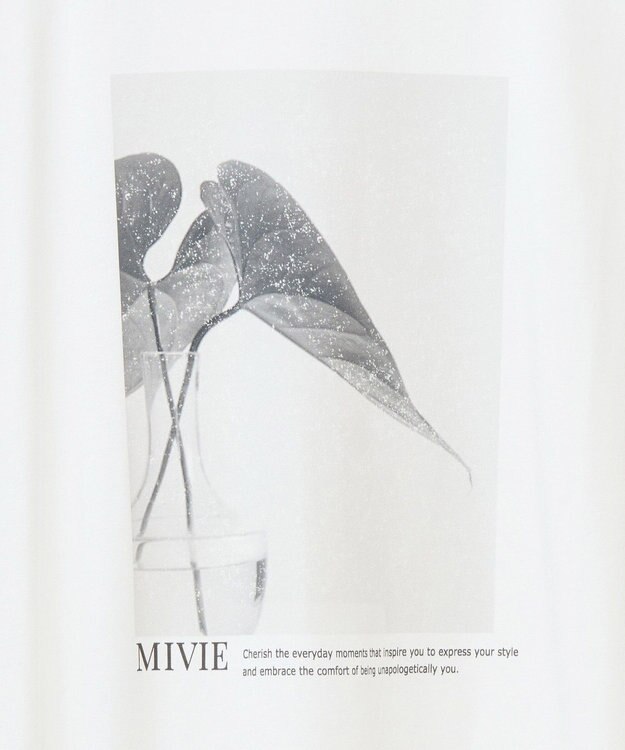 YECCA VECCA フォトプリントノースリーブTee Off White