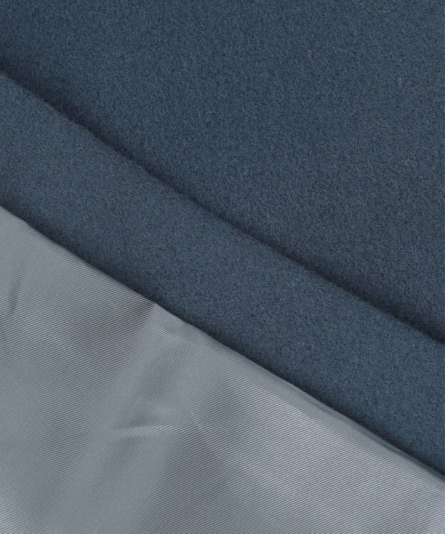 J.PRESS LADIES L Jackal 140sソフトメルトン Pコート ダルブルー系