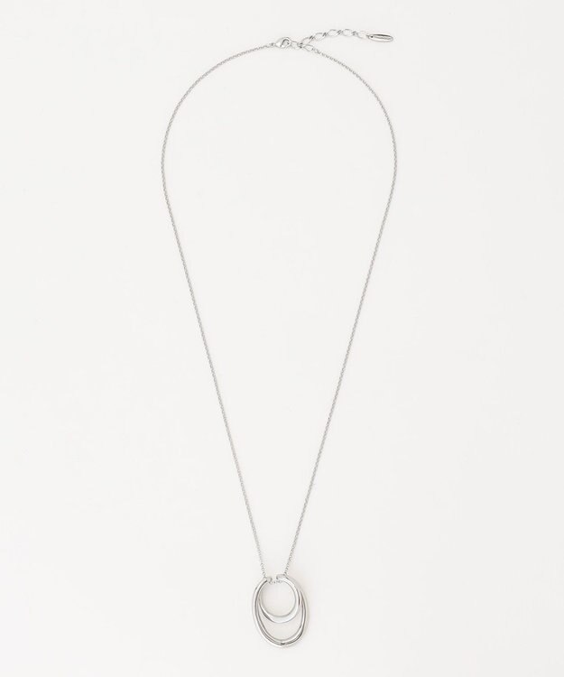 23区 スカーフリングチェーンネックレス シルバー系