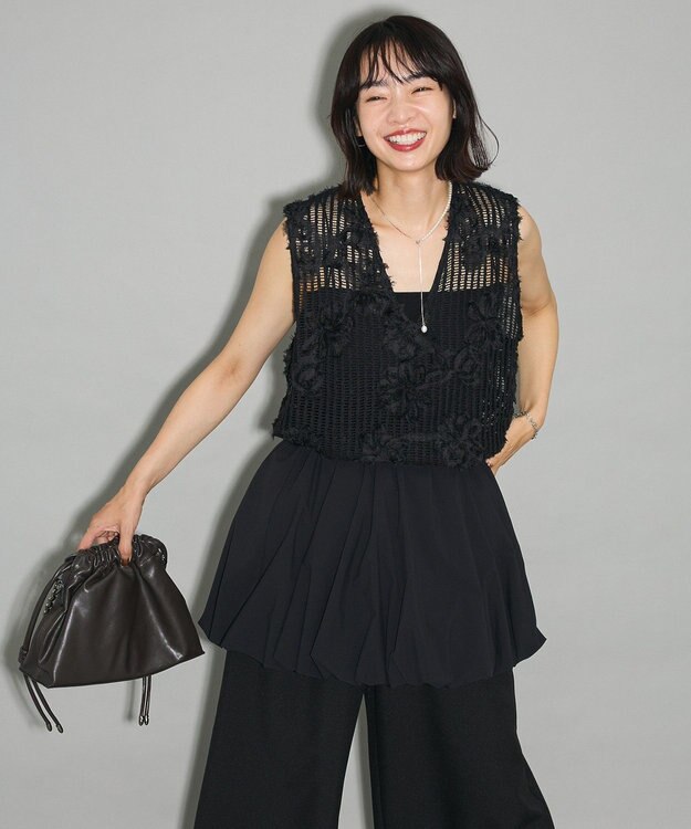 Green Parks ・ＥＬＥＮＣＡＲＥ　ＤＵＥ　バルーンミニスカート Black