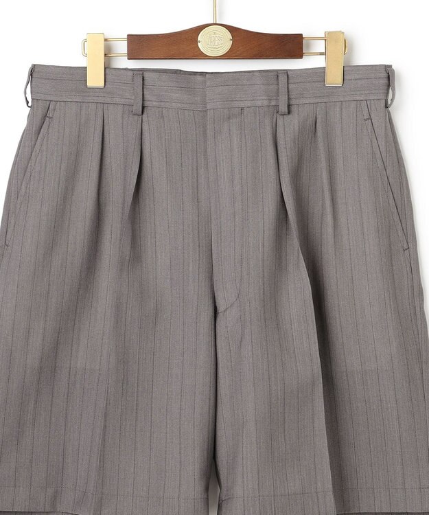 J.PRESS MEN 【J.PRESS ORIGINALS】Hight Twist T/W Toropical 2 Tuck Shorts ライトグレー系1