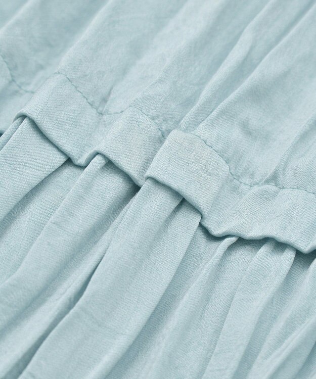 YECCA VECCA ランダムプリーツサテンマーメイドスカート Mint