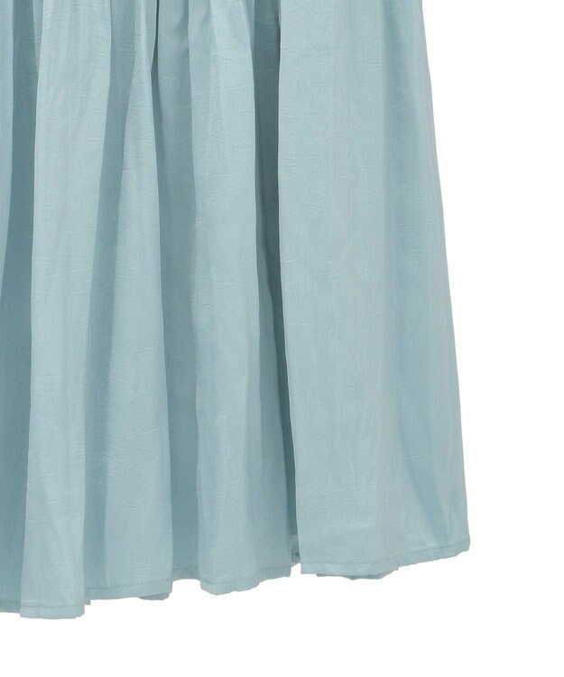 YECCA VECCA ランダムプリーツサテンマーメイドスカート Mint