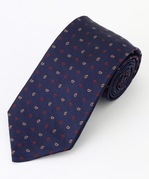 J.PRESS MEN 【VINTAGE JACQUARD COLLECTION】小紋柄ネクタイ ネイビー系7