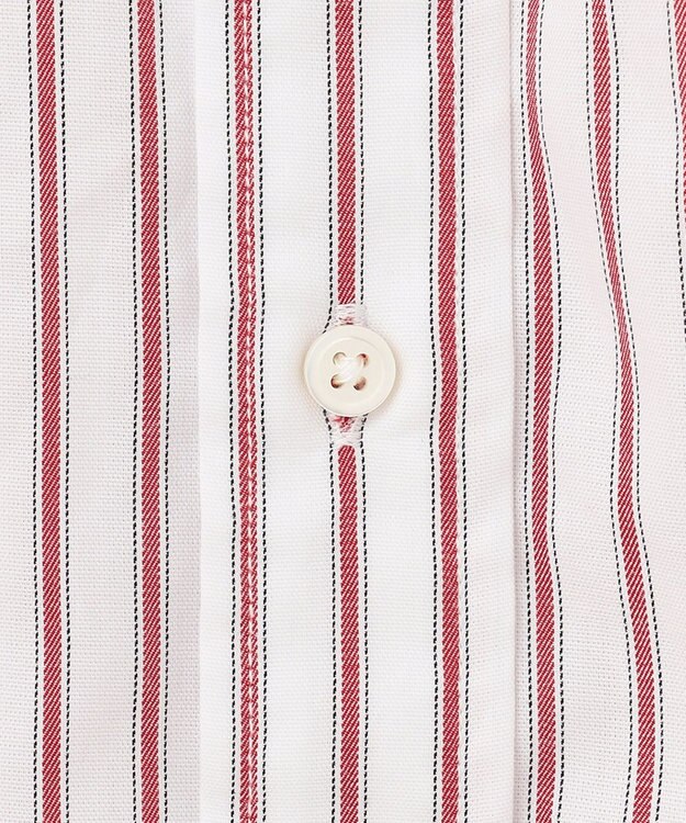 J.PRESS MEN ドビーマルチストライプ シャツ レッド系1