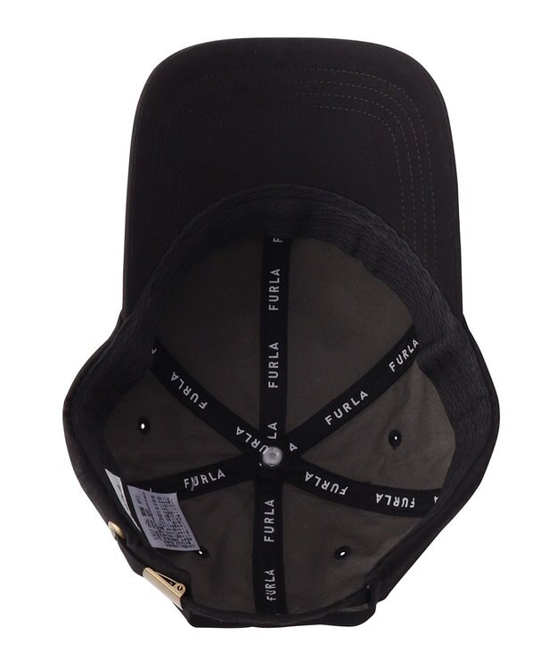 MOONBAT FURLA(フルラ) フロントロゴ刺繍キャップ UV ブラック