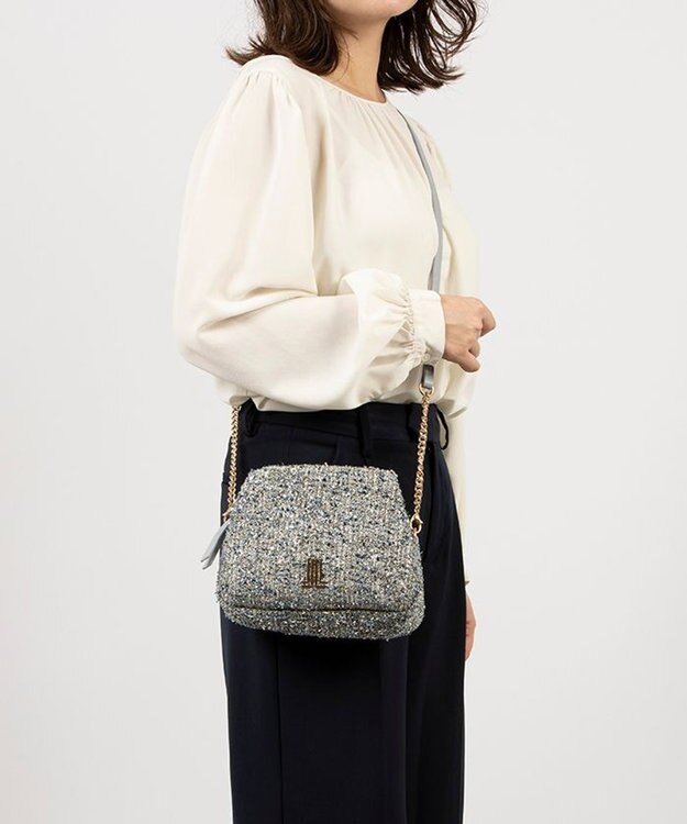 LANVIN en Bleu エタンセル 2wayショルダーバッグ シルバー