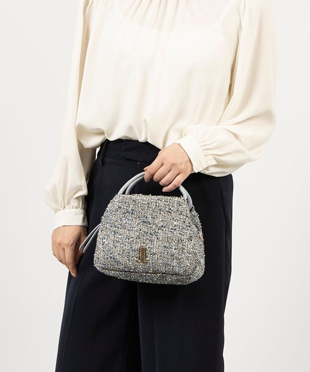 LANVIN en Bleu エタンセル 2wayショルダーバッグ シルバー