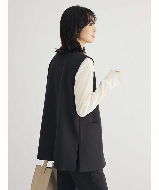 Green Parks きれいシルエットジレ Black