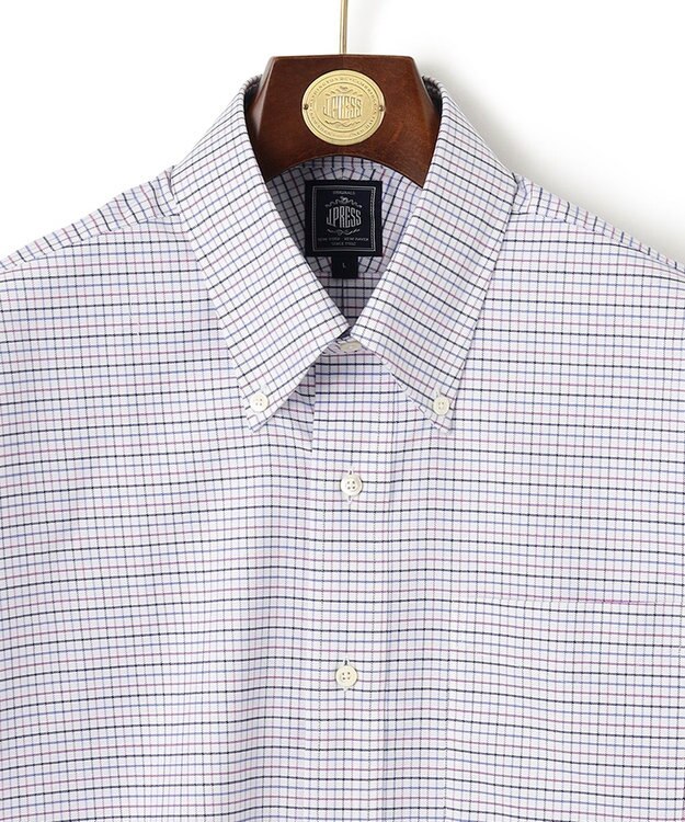 J.PRESS MEN 【WEB・一部店舗限定】オックスフォードトリプルカラーチェック 半袖シャツ/B.D ピンク系3