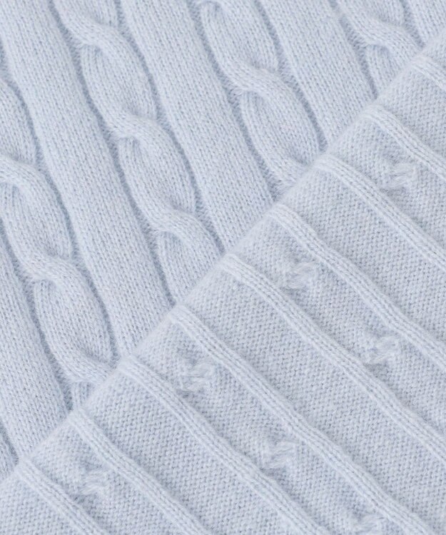 J.PRESS LADIES L 【洗える】WOOL BLEND AIR クルーネック ニット ライラックブルー系