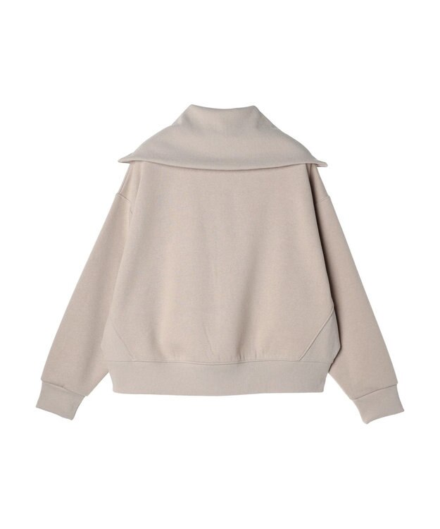 earth music&ecology ハーフＺＩＰ裏起毛プルオーバー Pink Beige
