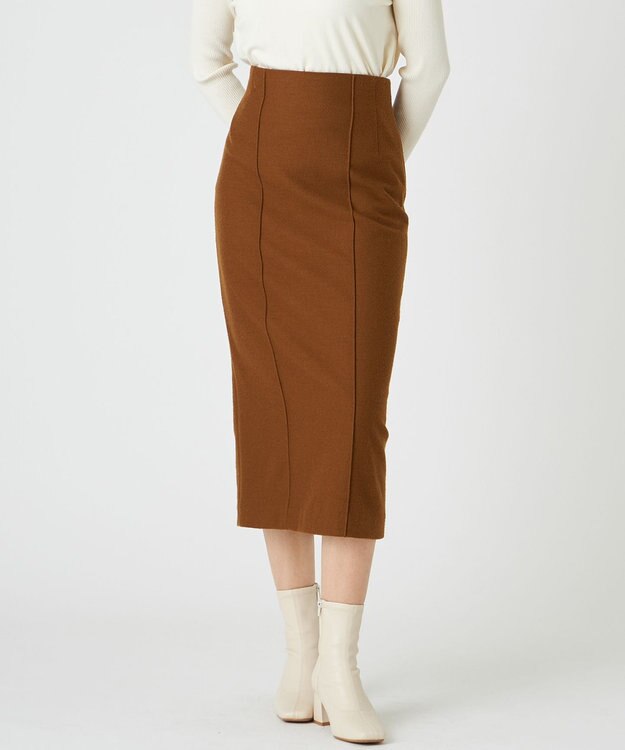 BEIGE， MAZARINE / Iラインスカート L.Brown