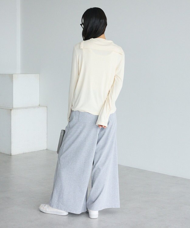 CRAFT STANDARD BOUTIQUE ハイネックハーフボタンプルオーバー Off White