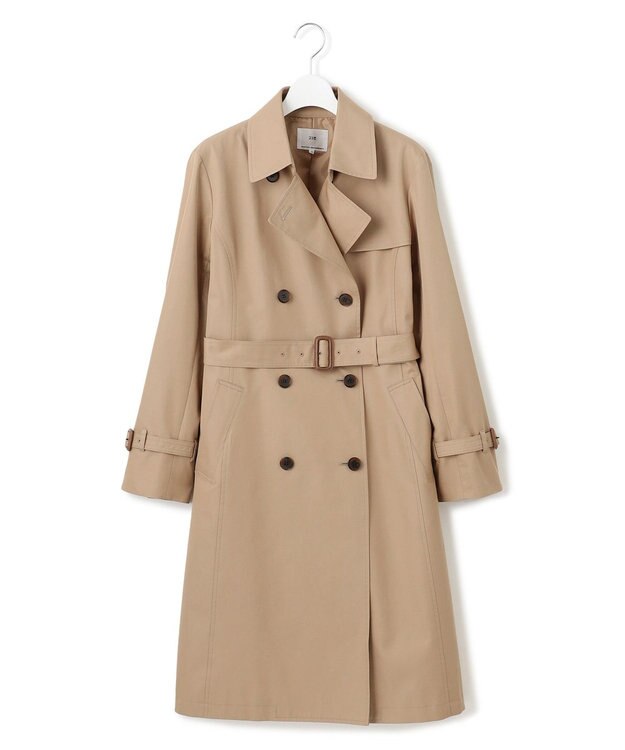 23区 【撥水加工】エアータンブラー TCギャバジン ロング トレンチコート キャメル系