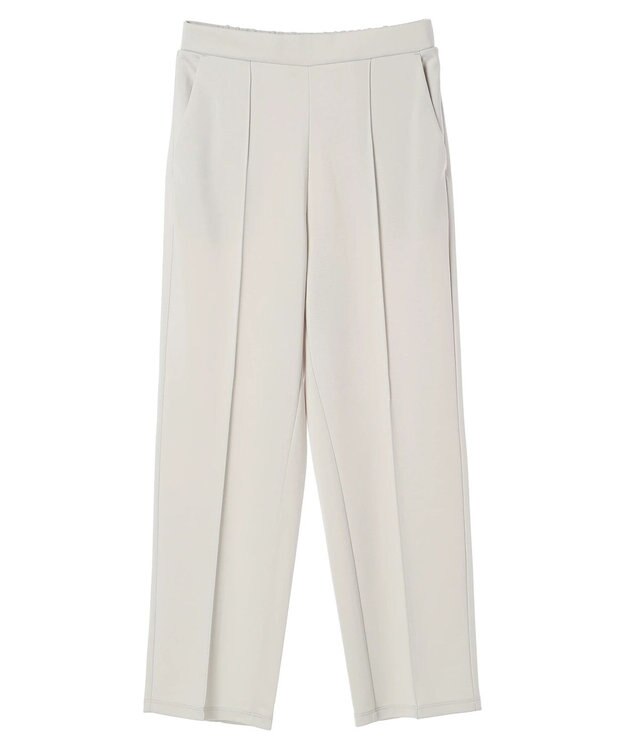 Green Parks らくスレストレートパンツ Ecru