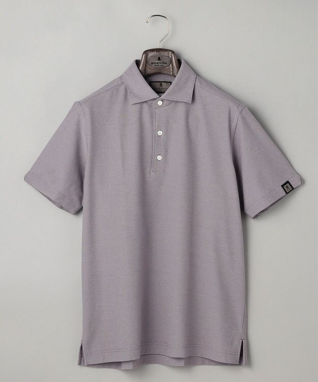 GOTAIRIKU 3年連続売上NO1/キングサイズ登場【仕事で着られる】キレイめ 鹿の子 BIZ ポロシャツ ライラック(26年新色)