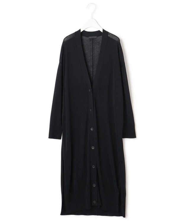 ICB L 【マガジン掲載】Stiffen ロング カーディガン（番号CH62） ブラック系