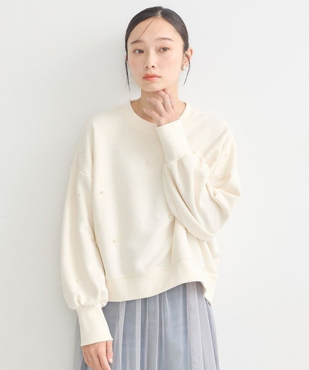 earth music&ecology パールプルオーバー Ivory