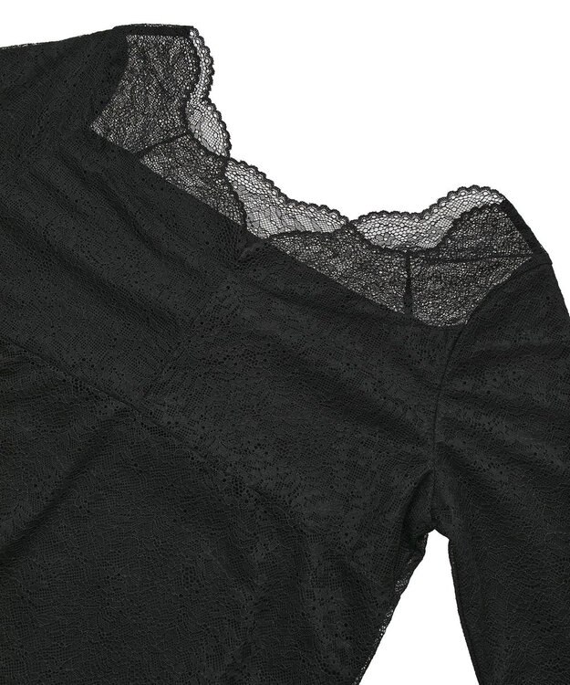 earth music&ecology 【吸湿発熱】【2WAY】あったかフェミニンインナー（２ｗａｙネック） Black