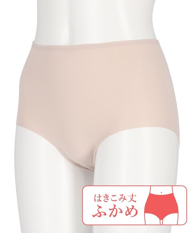 Wing ショーツ やさしい肌あたり ズレ上がりにくい しめつけにくい 【綿の贅沢 フラットショーツ】 はきこみ丈ふかめ 3Lまで対応 大きいサイズ EC3100 ウイング／ワコール シェルベージュ