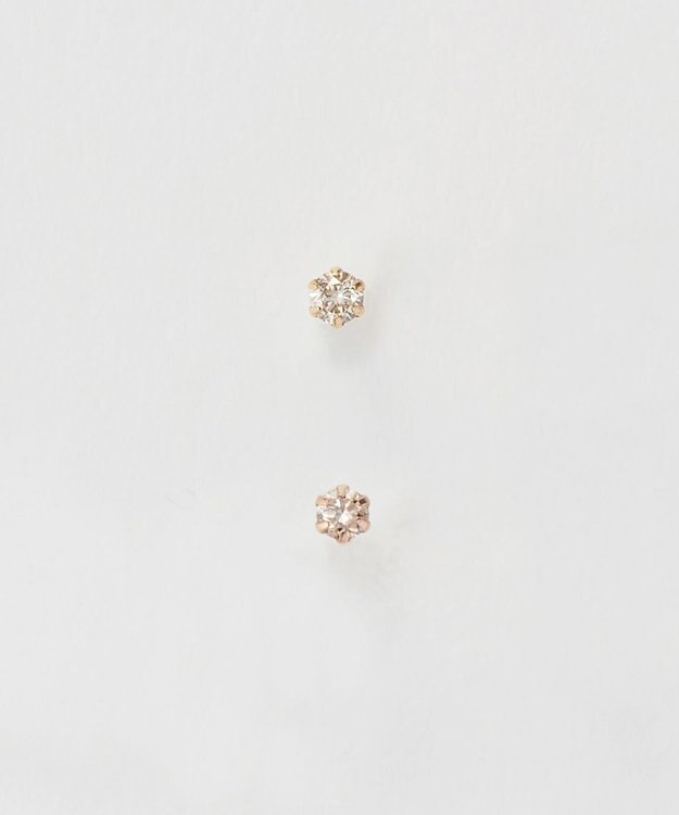 Phoebe 【K10】一粒ダイヤモンドピアス(片耳)　ゴールド ゴールド