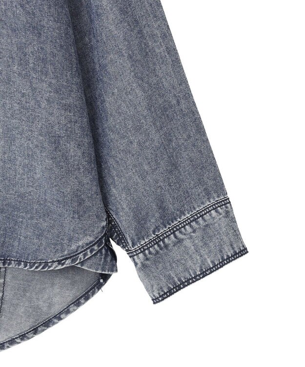 YECCA VECCA 【販売なし】バイオ加工ウ゛ィンテージデニムシャツ Gray