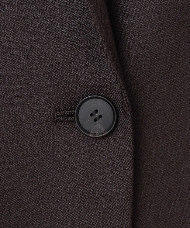 ICB 【洗える】プロヴィスウールツイル テーラードジャケット チャコール系