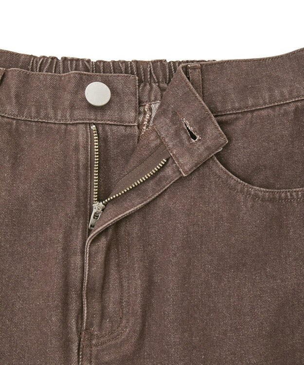 Green Parks デニムタイトロングスカート Brown