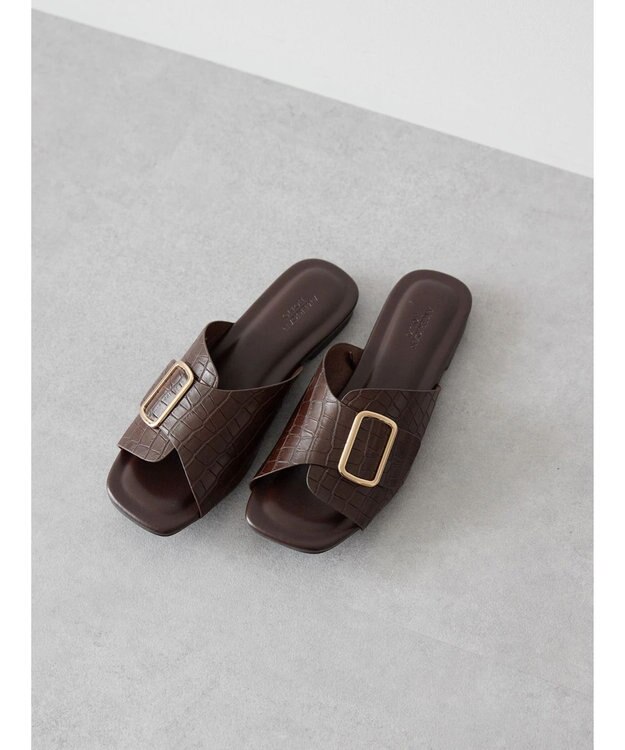 AMERICAN HOLIC バックルサンダル Brown