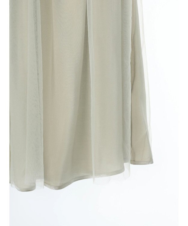 Green Parks ２ｗａｙ　リバーシブルシャイニーチュールスカート Ivory