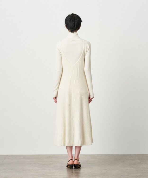 ATON WOOL CASHMERE SILK | タンクトップドレス OFF WHITE
