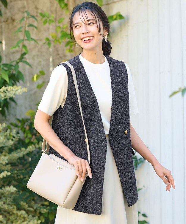 ANY ツィードライクブッチャージレ ネイビー系