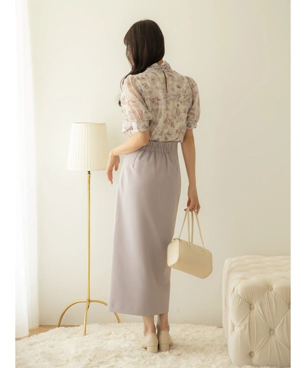 earth music&ecology ファスナースリットスカート Pink