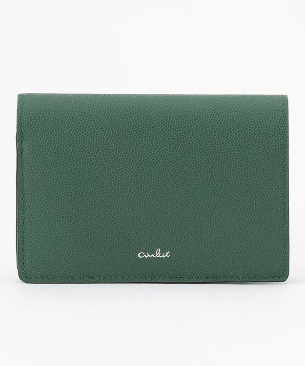 airlist 【収納力・バイカラー】二つ折り財布　Stella　ステラ フォレスト×ターコイズ