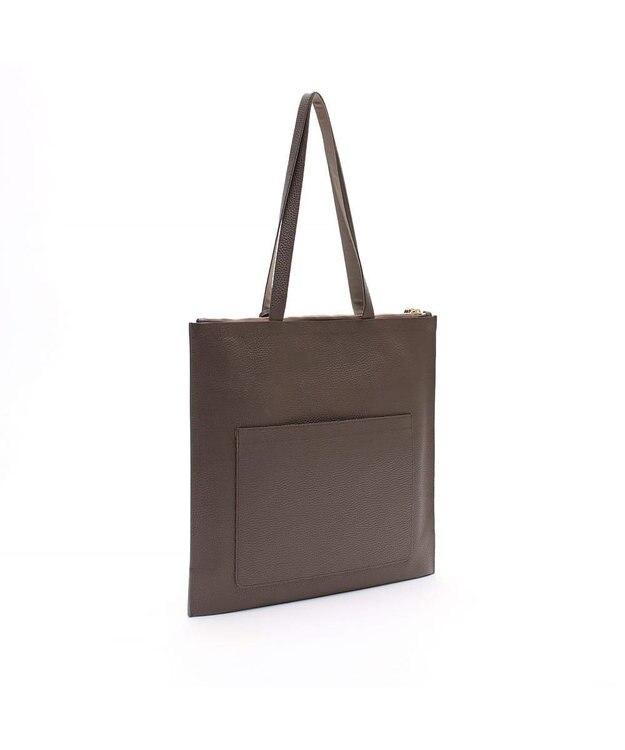 A.D.M.J. 牛革スリムショルダートート39cm AKASUMI