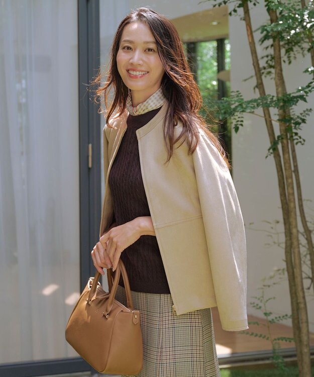 J.PRESS LADIES 【WEB限定カラーあり・2way】curve ボストン バッグ 【WEB限定】キャメル系