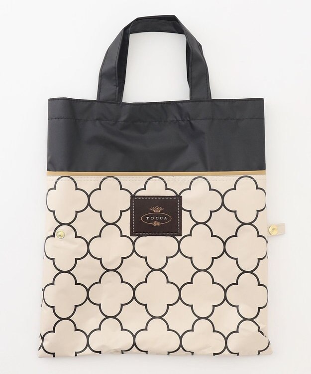 TOCCA 【晴雨兼用・UVカット100%生地】TOCCA CLOVER UMBRELLA 折り畳み傘 収納バッグ付き ベージュ系