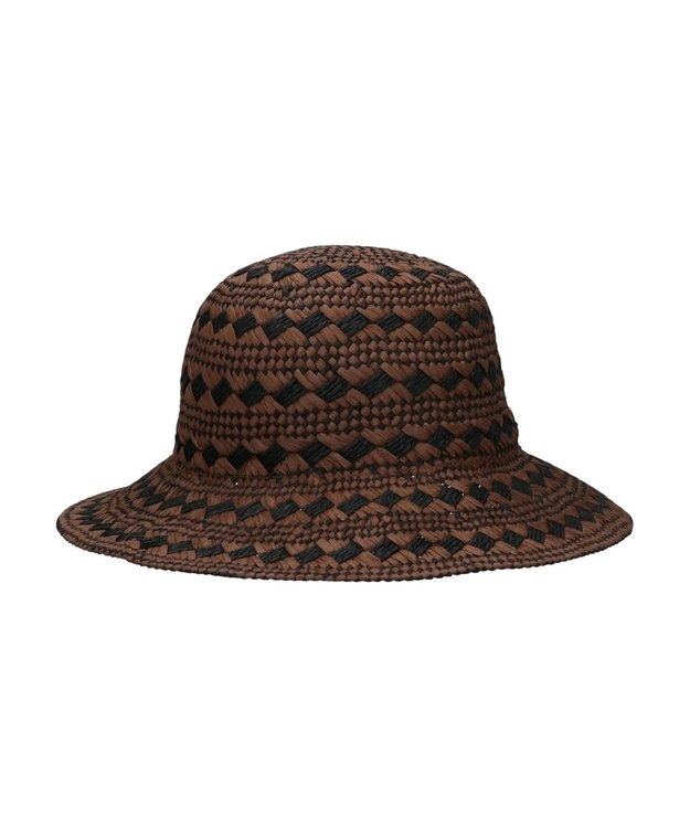 Green Parks ・配色ペーパーハット Brown