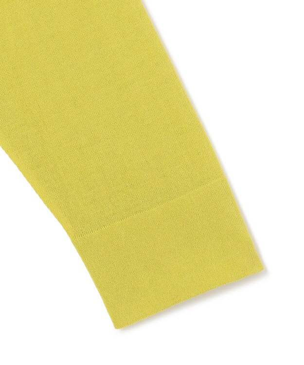 UNFILO 【洗える/接触冷感】 フロスティコットン クロップドカーディガン ライム